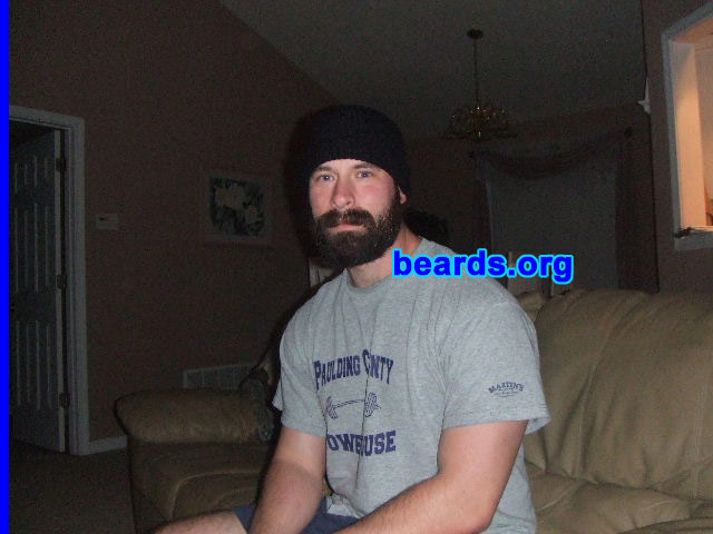 Richard K.
Bearded since: 2009. I am a dedicated, permanent beard grower.

Comments:
I grew my beard mainly because I don't want people to recognize me. I like being different and with a beard I am.

How do I feel about my beard? I feel like I'm a different person. I wear flannel while I have my beard. It represents that rugged mountain look. 
Keywords: full_beard