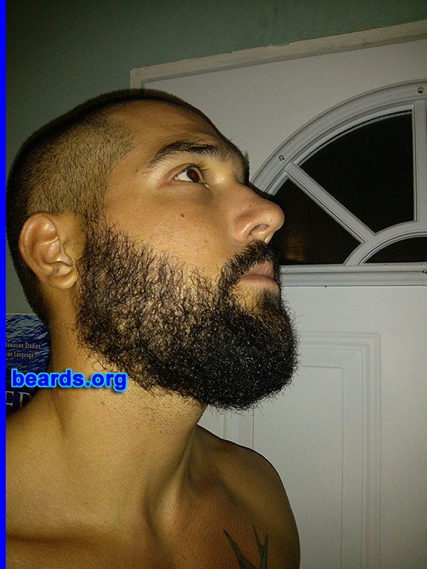Huapala
Bearded since: 2013. I am an experimental beard grower.

Comments:
Why did I grow my beard? Because I want to join the ranks of great men with beards.

How do I feel about my beard? I enjoy it, but, I am curious to see where it will go.
Keywords: full_beard
