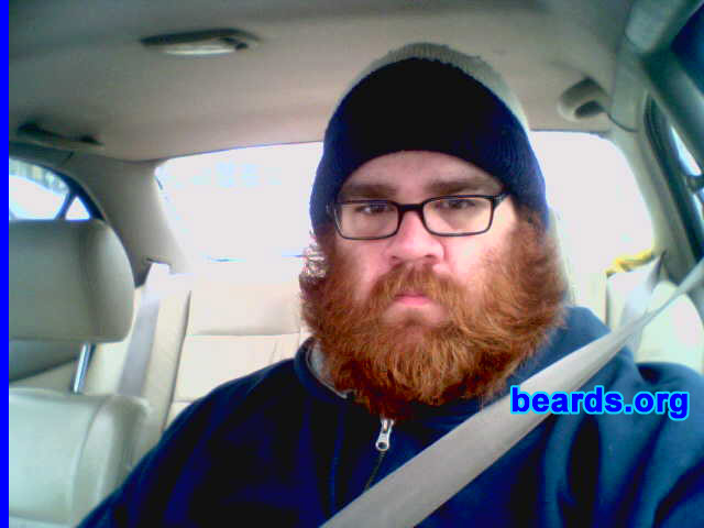 Jeffrey
Bearded since: 1993.  I am an occasional or seasonal beard grower.

Comments:
I grew my beard because it's easy to maintain and makes me feel more of a man. Plus too, I live in arctic Iowa, hence the seasonal beard.  Most pictures are of only five months of growth or so.

I love it, though it doesn't help get the ladies!!
Keywords: full_beard