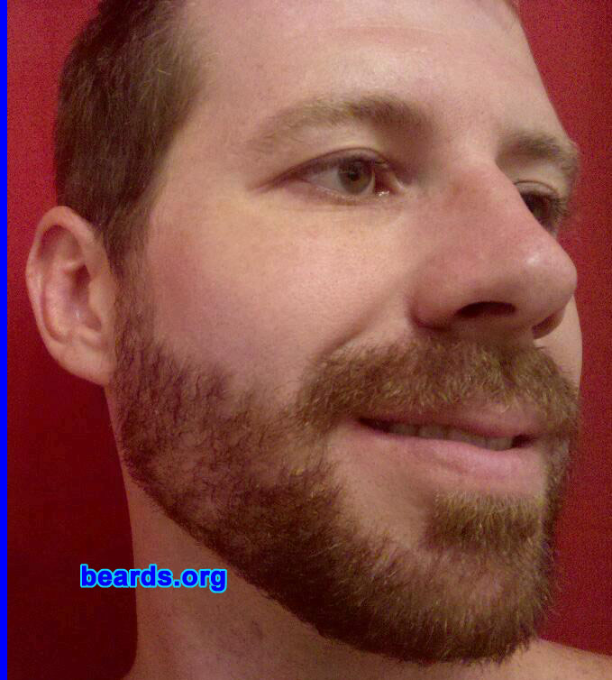 Michael W.
Bearded since: 2010.  I am a dedicated, permanent beard grower.

Comments:
I grew my beard because I now work at a place that allows facial hair. (I've been dying to grow one for years!)

How do I feel about my beard?  Can't wait 'til it's longer.  I love it!

These photos are at three weeks of growth.
Keywords: full_beard