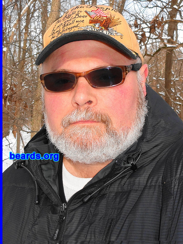Charles R.
Bearded since: 2006.  I am an occasional or seasonal beard grower.

Comments:
I grew a beard in 2006 for no special reason, but I realized I was much warmer when riding the Harley in the fall and early winter.  So I've grown one each winter.

How do I feel about my beard? Once it's grown in, I love it. It may be here to stay after this winter. My wife likes the bearded look better than shaven. Lucky me.
Keywords: full_beard