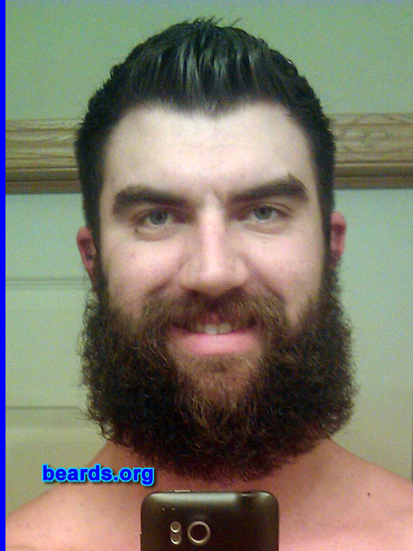 Dan V.
Bearded since: 2012. I am a dedicated, permanent beard grower.

Comments:
Why did I grow my beard? I really wanted to experience the bearded lifestyle.

How do I feel about my beard? I love my beard and the confidence it has provided. I feel much more manly and thoroughly enjoy all the compliments I receive.
Keywords: full_beard