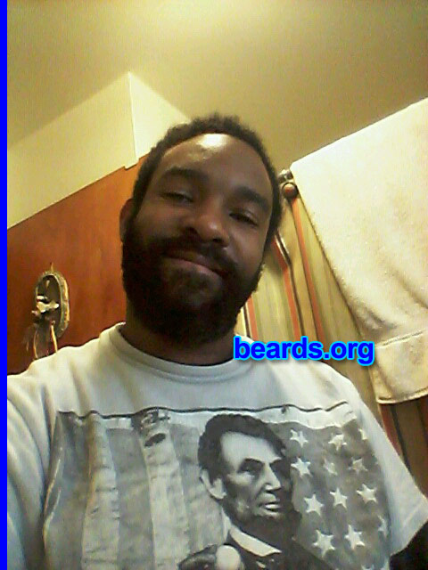 Dom W.
Bearded since: 2013.  I am a dedicated, permanent beard grower.

Comments:
I grew my beard because I wanted  to prove that my new year's resolution was to grow a beard and show my beard pride.

How do I feel about my beard? Helps me protect my face from cold weather and feel more healthy.
Keywords: full_beard