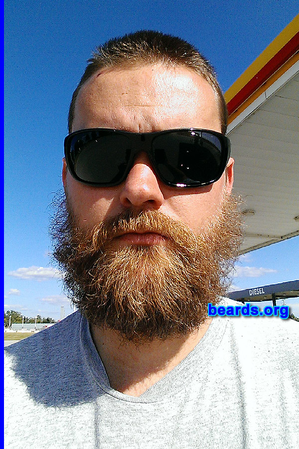Nathan H.
Bearded since: 2005. I am a dedicated, permanent beard grower.

Comments:
Why did I grow my beard? To free my face from the tyranny of shaving.

How do I feel about my beard? I <3 my beard.
Keywords: full_beard