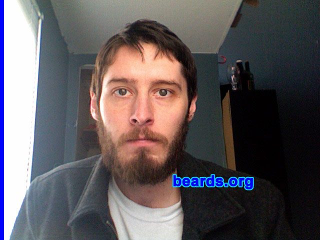 Adrian D.
Bearded since: 2000.  I am a dedicated, permanent beard grower.

Comments:
My face started producing a sufficient amount of hair on it, and so my bearded adventures began.

How do I feel about my beard? I feel naked without it.
Keywords: full_beard