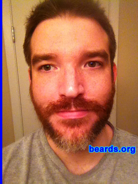 Brent I.
Bearded since: 2003. I am a dedicated, permanent beard grower.

Comments:
I feel more manly and confident with a beard, completely natural.

How do I feel about my beard? It's getting more more gray every day, but I wish it were thicker and fuller. 
Keywords: full_beard