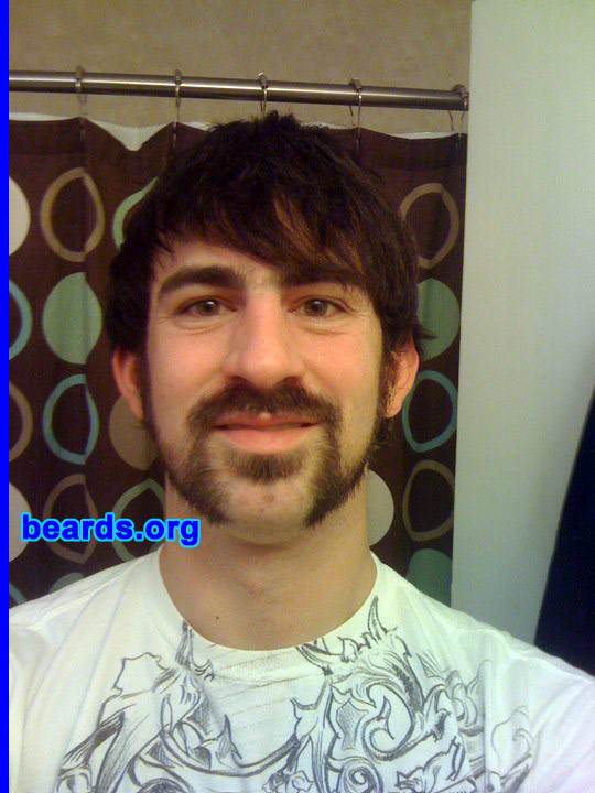 David M.
Bearded since: 2009. I am a dedicated, permanent beard grower.

Comments:
I grew my beard for deer hunting season 2009.

How do I feel about my beard? Well, it was originally grown to help my face against the elements, but it just seemed to grow on me. I've been "un-bearded" for maybe three weeks in the past three years, but I occasionally try out different styles.
Keywords: mutton_chops soul_patch