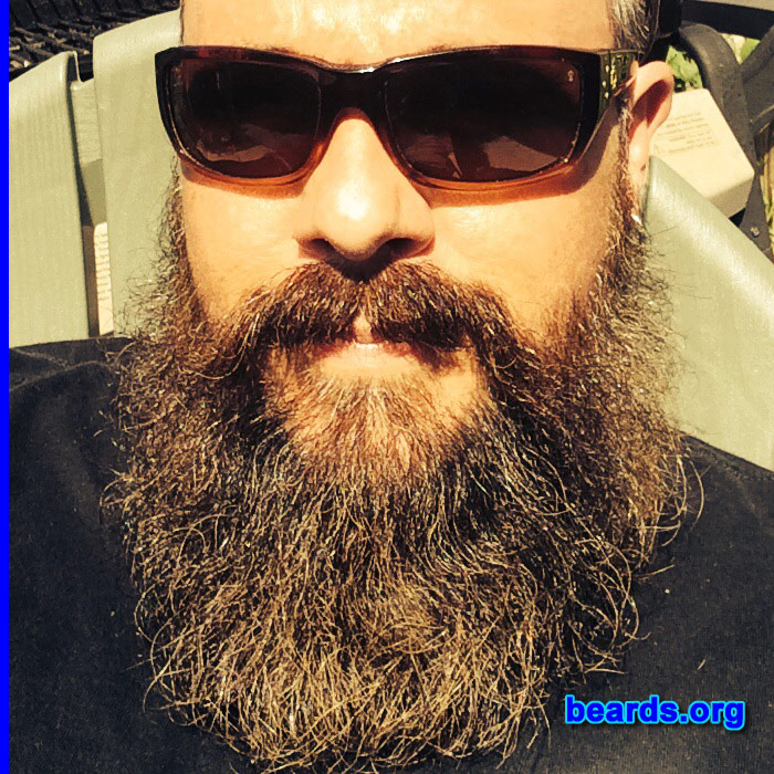 Dana B.
Bearded since: December 2013. I am a dedicated, permanent beard grower.

Comments:
Why did I grow my beard? Tired of looking like a woman.

How do I feel about my beard? It's the fifth member of my family. I love it.
Keywords: full_beard
