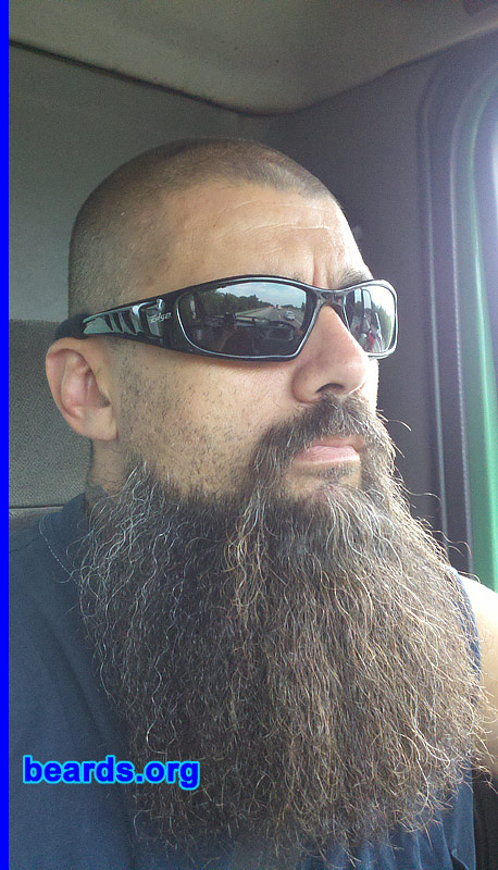 John
Bearded since: 2010. I am a dedicated, permanent beard grower.

Comments:
I grew my beard because I can. And I like it.

How do I feel about my beard? I love it.
Keywords: goatee_mustache