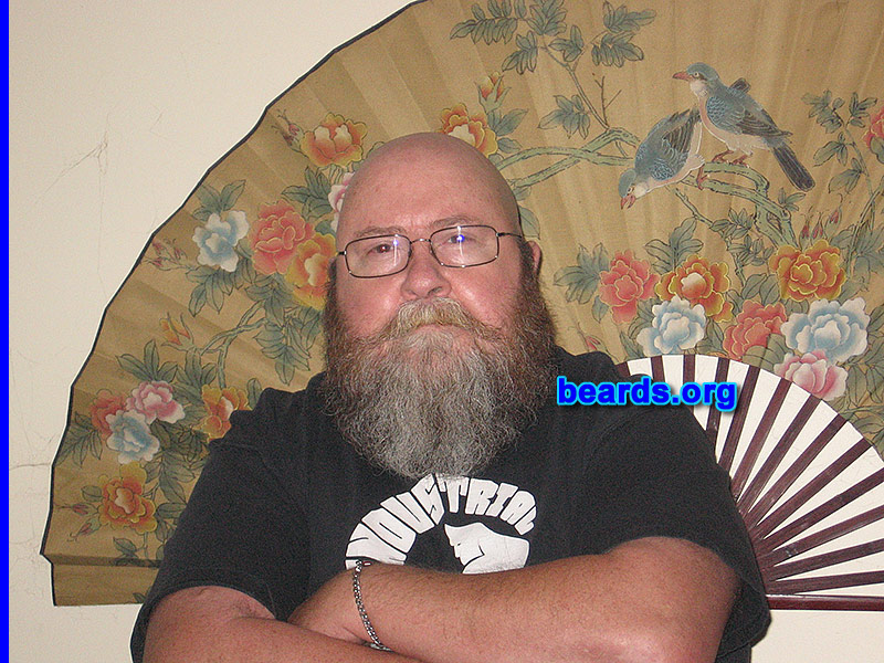 John
Bearded since: 1973. I am a dedicated, permanent beard grower.

Comments:
Why did I grow my beard? Did not like shaving my face.

How do I feel about my beard?  I'm very attached to it.
Keywords: full_beard