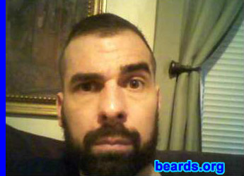 Maximillian M.
Bearded since: 1995.  I am a dedicated, permanent beard grower.

Comments:
I started growing a goatee back in 1995.  For the past two years I have gone back and forth from goatee to beard.

How do I feel about my beard?  Lucky that I am able to grow one.
Keywords: full_beard