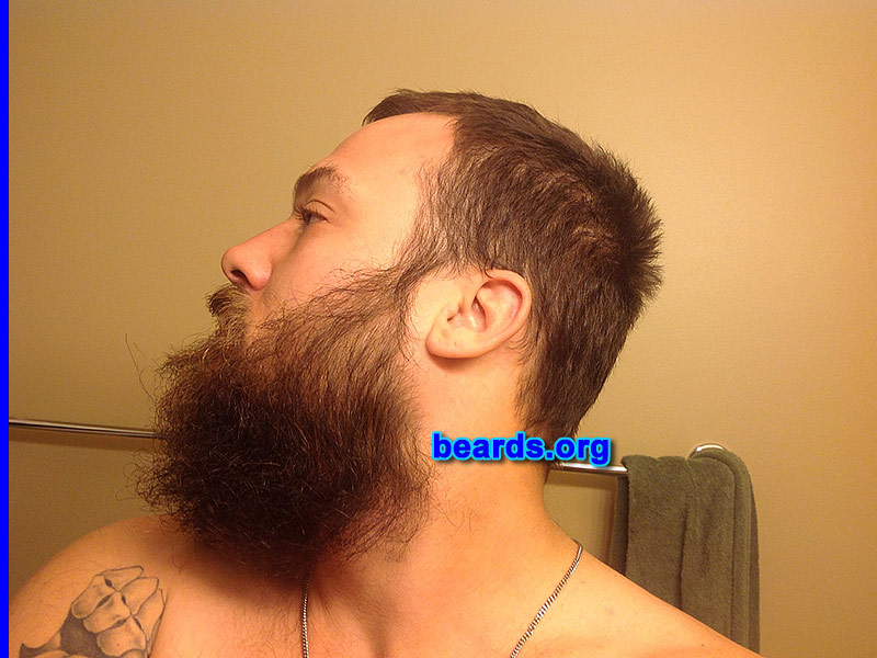 Billy
Bearded since: 2012. I am a dedicated, permanent beard grower.

Comments:
Why did I grow my beard? Hunting season last year. Then I said, "Why stop?"

How do I feel about my beard? Love it.
Keywords: full_beard