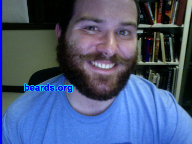 James B.
Bearded since: March 2012. I am a dedicated, permanent beard grower.

Comments:
I started growing my beard in March of this year and loved it so much, I decided to keep it.

How do I feel about my beard? Love the way it gives me diversity from other males and, according to my fiancÃ©, I look cuddly. LOL.

Also see James here: [url]http://www.beards.org/images/displayimage.php?pid=16628[/url].
Keywords: full_beard