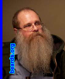 Aldon Olson
Bearded since: 1980. I am a dedicated, permanent beard grower.

Comments:
I grew my beard because my beard is a part of me, an outward appearance of my masculinity. I also grew my beard to see what God intended me to look like.

How do I feel about my beard? Loving it.
Keywords: full_beard