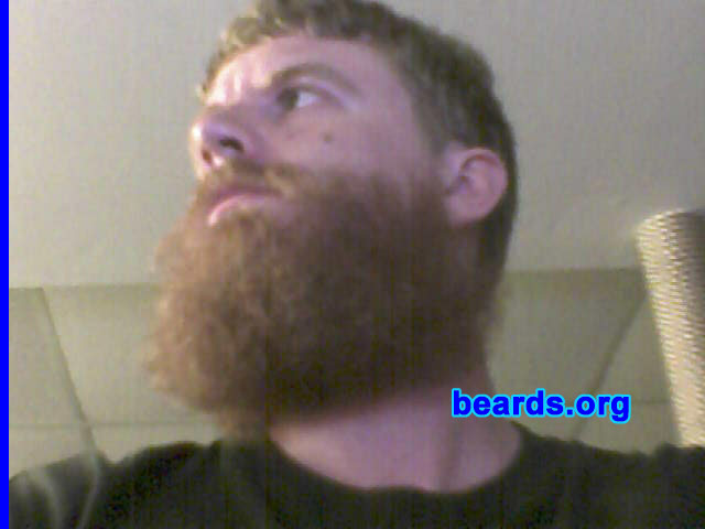 Christopher
Bearded since: 2009.  I am an experimental beard grower.

Comments:
I grew my beard because I just wanted to know if I could and how I would like it.

How do I feel about my beard? I'm terribly vain about my beard. I feel more confident with a beard, long or short, than I would if I weren't bearded. I love my beard.
Keywords: full_beard