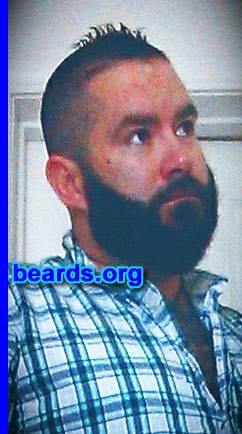 Jamie M.
Bearded since: November 2013. I am an experimental beard grower.

Comments:
Why did I grow my beard? I got tired of shaving and my wife said it would look good, to grow it out.

How do I feel about my beard? I'll never be without it again.
Keywords: full_beard