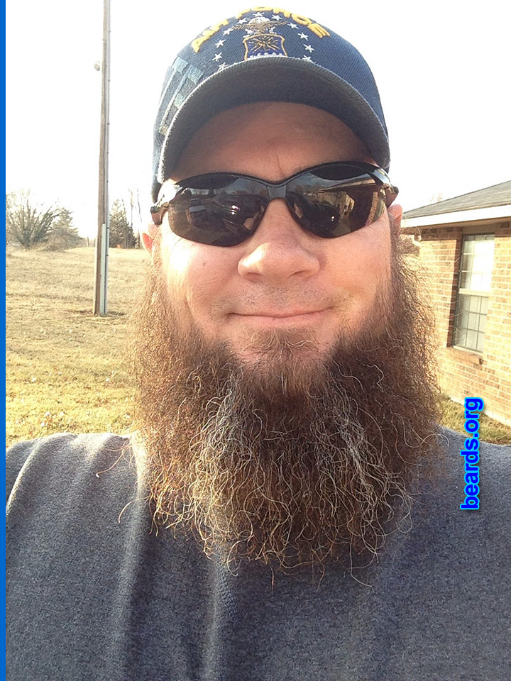 Jerry B.
Bearded since: 1992. I am a dedicated, permanent beard grower.

Comments:
Why did I grow my beard? It's a family thing and I hate shaving.

How do I feel about my beard? Love it!
Keywords: chin_curtain