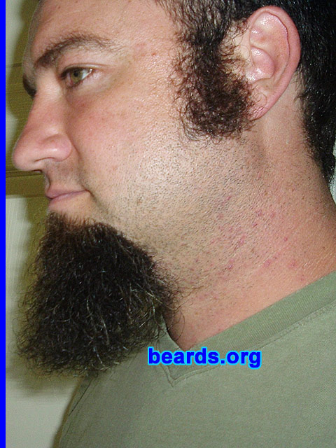 Nigel
Bearded since: 2004.  I am a dedicated, permanent beard grower.

Comments:
I grew my beard initially to gain "gravitas" with older subordinates in the construction field during the mid 1990s. I have since trimmed it back and even shaved it a few times...it never feels right. 

How do I feel about my beard?  It adds length and mass to my round face. I find that it serves as a social screening tool, weeding out the judgmental and faint of heart. Both [url=http://www.beards.org/images/displayimage.php?pos=-122]Brian from Georgia[/url] and [url=http://www.beards.org/images/displayimage.php?pos=-61]Kribba from Sweden[/url] sum it up pretty well in their comments on this site.
Keywords: goatee sideburns