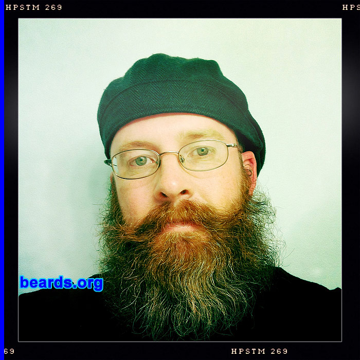 Scott K.
Bearded since: 2010. I am a dedicated, permanent beard grower.

Comments:
I started growing my beard in August 2010.  But because of a "shaving accident" that i incurred in February of 2011, I restarted it again in May. I've made it six months now and I'm looking forward to the next six and beyond.

How do I feel about my beard? I absolutely love my beard. I'm a phone man in the Midwest and our winter seasons can be brutal at times. My beard keeps my face nice and warm. It also gives me a masculine sense of pride to wear a beard like I've never felt before while being clean shaven.
Keywords: full_beard