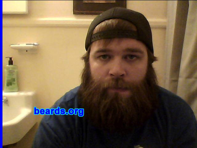 Britton M.
I am an occasional or seasonal beard grower.

Comments:
I grew my beard because I hate to shave.

How do I feel about my beard?  Goin' to go to seven months...  This is four months.
Keywords: full_beard