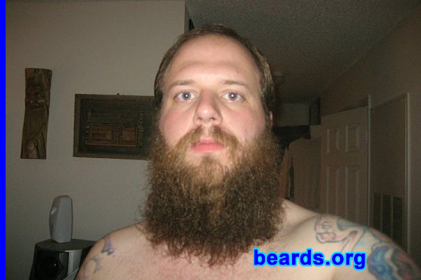 Grant B.
Bearded since: 2009, off and on.  I am an occasional or seasonal beard grower.

Comments:
I grew my beard because I got tired of shaving, again.

How do I feel about my beard?  I love it, but it gets really hot down here in the summer.
Keywords: full_beard