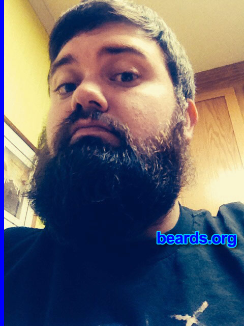 Justin M.
Bearded since: 2013. I am an occasional or seasonal beard grower.

Comments:
Why did I grow my beard? I've always had a goatee since high school.  In September 2013 I decided to go full beardt, but just until Christmas... Now I have no plans on shaving any time soon!

How do I feel about my beard? I love it. It's a great confidence booster. I think it's here to stay. I've found that a man with a beard somehow commands a little more respect! The beard life is awesome.
Keywords: full_beard