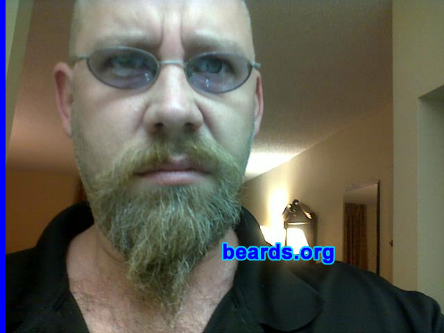 Steve
Bearded since: 2009. I am a dedicated, permanent beard grower.

Comments:
I grew my beard because I shave my head bald.

How do I feel about my beard?  Like it a lot.
Keywords: goatee_mustache
