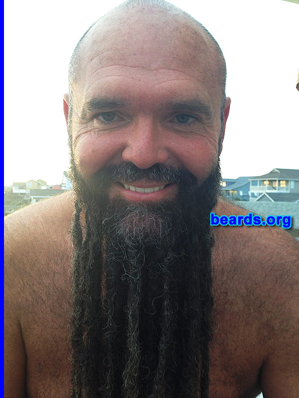 Samuel H.
Bearded since: 2009. I am an experimental beard grower.

Comments:
Why did I grow my beard? My three sons dared me to.

How do I feel about my beard? I love it!
Keywords: full_beard