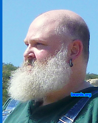 Rob A.
Bearded since: 1981. I am a dedicated, permanent beard grower.

Comments:
Why did I grow my beard? Always liked them and like it on my face. While I am not found of the area under/behind my chin, with the beard it's contoured and fixed without the need for surgery. Besides I like being fluffy.

How do I feel about my beard? It is part of my identity. I love the feel of wind in my beard and how it feels on my chest. I treat it well and it is soft, yet has good body. I make my own beard oil too.
Keywords: full_beard