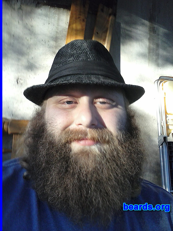 John
Bearded since: 2013. I am an experimental beard grower.

Comments:
Why did I grow my beard?  For my pro wrestling gimmick.

How do I feel about my beard?  I love it.
Keywords: full_beard