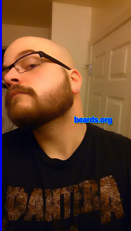 Justin
Bearded since: 2013. I am a dedicated, permanent beard grower.

Comments:
Why did I grow my beard? I've always had a goatee but I felt it was finally time to grow the whole thing.  I'm losing it on my head.  So I might as well grow it on my face!
Keywords: full_beard