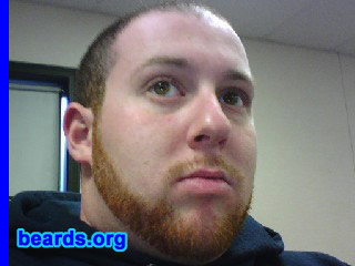 Matt
Bearded since: 2006.  I am a dedicated, permanent beard grower.

Comments:
It started out just to see what it would look like.  I didn't like it at first, but now I enjoy having it.

How do I feel about my beard?  I like it.  I wish it were a little fuller and thicker, but it's nice.
Keywords: full_beard