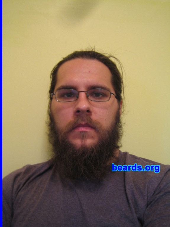 Stas
Bearded since: 2007.  I am a dedicated, permanent beard grower.

Comments:
I experimented in the past with growing one, but never completely grew a whole beard out.  So I decided to grow out a full beard and see how it would go. It went awesome.

How do I feel about my beard?  I feel that my beard is a best friend. We go everywhere together and always are ready to rock out and get into some sort of tomfoolery. It also makes me feel good knowing that it has given others hope that they, too, will one day grow one.
Keywords: full_beard