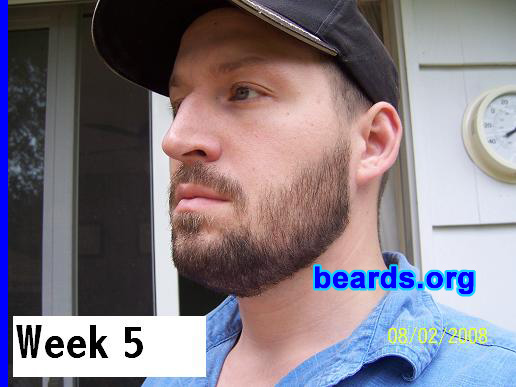 James
Bearded since: 2008.  I am an experimental beard grower.

Comments:
I always wanted to try a beard. I've always been clean shaven, mainly because of my type of work.

How do I feel about my beard?  I like it for the most part. It gets itchy at times, but my face is adjusting to it. I like how it feels and looks.
Keywords: full_beard
