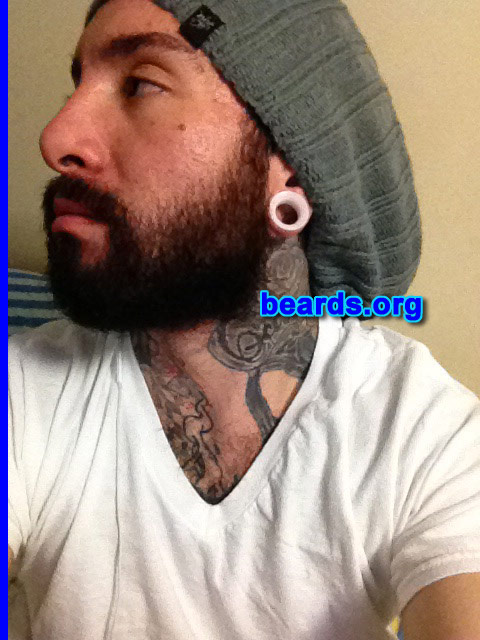 Jaime A.C.
Bearded since: 2008. I am an experimental beard grower.

Comments:
Why did I grow my beard? Accidentally.  Overworking and had no time to shave.  So I let it grow out and liked it.

How do I feel about my beard? I love it.
Keywords: full_beard