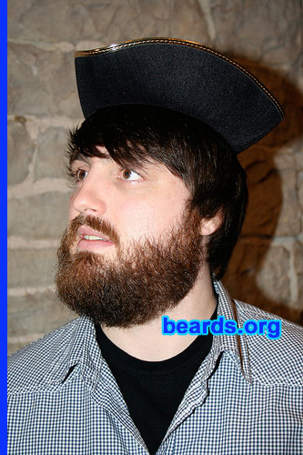 Matthew
Bearded since: 2007.  I am a dedicated, permanent beard grower.

Comments:
I grew my beard because throughout my childhood both my father and stepfather had beards and I feel I was always meant to have one -- that and I moved to Williamsburg, Brooklyn, which has seen a beard renaissance in the past few years. 


How do I feel about my beard?  Love/hate.  I wish it were fuller.  I have to grow it longer to mimic fullness and that causes a lot of grooming issues.  But I love it 90% of the time.
Keywords: full_beard