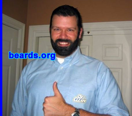 Michael K.
Bearded since: 2001.  I am an occasional or seasonal beard grower.

Comments:
I'm cyclical.  I usually grow a beard every other month.

How do I feel about my beard? Super great.  This one was a Halloween costume: The Late Great Billy Mays.
Keywords: full_beard
