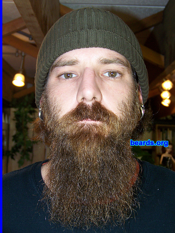 Paul Dill
Bearded since: 2008.  I am a dedicated, permanent beard grower.

Comments:
I've had a beard in some shape or form since I was sixteen. I've had to shave a few times for work, but no more of that. I am a member of the BTUSA (Beard Team USA) and founder of [url=http://www.myspace.com/rochesterbeardsmen]Rochester Beardsmen Society[/url].

How do I feel about my beard?  I love my beard. I wish it were as long as it used to be. But it's something I love, no matter the length. It's comforting and helps me complete a thought. Come on, you know.  Stroke the beard and the thoughts flow!
Keywords: full_beard
