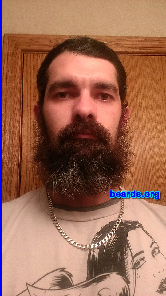 David B.
Bearded since: 2013. I am a dedicated, permanent beard grower.

Comments:
Why did I grow my beard? My girlfriend made me grow it! Never had one 'til her, lol.

How do I feel about my beard? I LOVE IT!!!!
Keywords: full_beard
