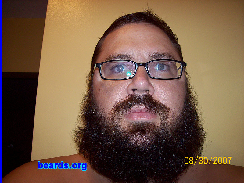 Joey Carbone
Bearded since:  2007.  I am an experimental beard grower.

Comments:
I grew my beard because I wanted to express my manhood in the form of facial hair.

How do I feel about my beard?  I love it and would feel naked without it. Hard to belive it took this long to experience the wonder of beards.
Keywords: full_beard