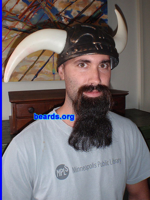 Rob
Bearded since: 2009.  I am an occasional or seasonal beard grower.

Comments:
Why did I grow my beard? A Halloween costume started it. I liked it.  So I kept it. Then I hiked the Appalachian Trail for three months and beards are a status symbol out there.

How do I feel about my beard? I like. I wanted to keep it long but I thought that might hurt me in my job search. It will grow back.
Keywords: goatee_mustache