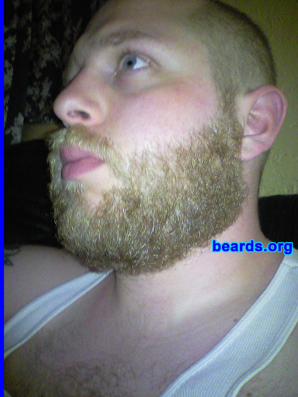 Brandon Helmer
Bearded since: 2000.  I am a dedicated, permanent beard grower.

Comments:
I grew my beard because every man in my family has worn the beard for generations to make up for our inability to grow hair on our heads... Or because it got me into bars when I was younger and I like it, possibly both. 

How do I feel about my beard? I feel warm in the winter and awkward without at least some facial hair.
Keywords: full_beard