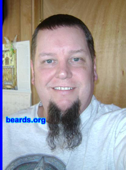 Bob
Bearded since: 2005. I am a dedicated, permanent beard grower.

Comments:
I'm a natural baby face.  So when my beard finally started to grow, I went with it. I can only grow hair on my chin.

How do I feel about my beard? I'm proud of my goatee.  I wear it with pride.
Keywords: goatee_only