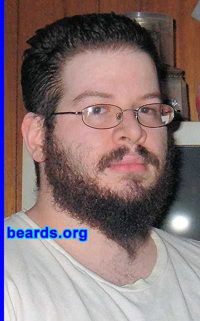 Michael
Bearded since: 1998.  I am a dedicated, permanent beard grower.

Comments:
Always had facial hair of some sort and hate shaving.

How do I feel about my beard?  Work in progress. Working on a long, pointy beard, but it tends to be a bit unruly and a tad short right now.
Keywords: full_beard