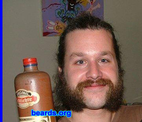 Rob N.
Bearded since: 2005.  I am a dedicated, permanent beard grower.

Comments:
When I was young I always admired my grandfather's beard, although he would never let it grow more than a week. I also admired my father's beard, but he only grew it out one time, and I never understood why he wouldn't do it again. 

Also, in the words of the Greeks, "There are two kinds of people in this world that go around beardless -- boys and women -- and I am neither one."

How do I feel about my beard? My beard is my pride.  I can't say exactly why, but a man's beard is what defines him, along with his actions. My beard adds a whole new level of beauty to my face, a level which I could never have without my beard.
Keywords: mutton_chops