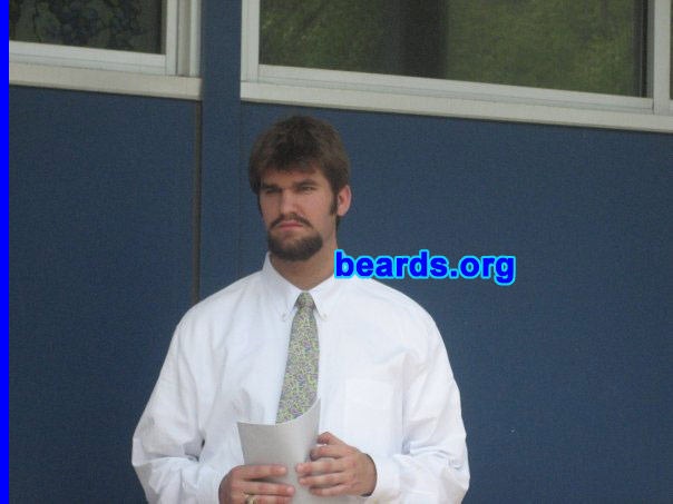 Stephen
Bearded since: 2002.  I am a dedicated, permanent beard grower.

Comments:
I grew my beard because I wanted to try something new.
Keywords: goatee_mustache