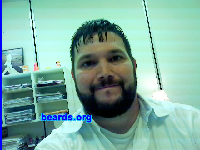 Shane P.
Bearded since: 2009.  I am an occasional or seasonal beard grower.

Comments:
I always had a goatee, but decided to grow a beard just to see how fast and full it would grow.

How do I feel about my beard?  I like it.  But I think I will eventually go back to my goatee style after this year's hunting season.
Keywords: full_beard