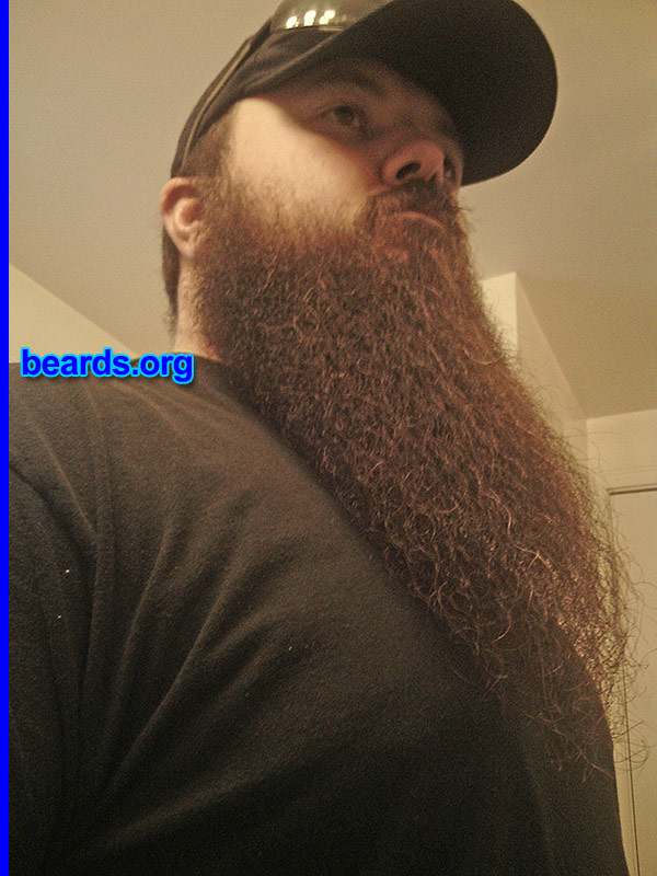 Tracy H.
Bearded since: 2008. I am a dedicated, permanent beard grower.

Comments:
Why did I grow my beard? It has been a family tradition to grow a beard from September until April.  But last year I decided not to cut it when April came around. Now it is quite long and now it's something I've become known for.

How do I feel about my beard? I love my beard, but I wish it started higher on my cheeks with a thicker mustache. 
Keywords: full_beard