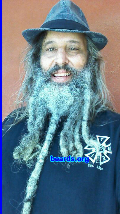 Vincent S.
Bearded since: 1987. I am a dedicated, permanent beard grower.

Comments:
I grew my beard because this particular beard is kind of an art project.

How do I feel about my beard? Hair styles, including facial hair, are expressions of individual personality and style. I love having my beard and just dicovered all the clubs and community-type things available.
Keywords: full_beard