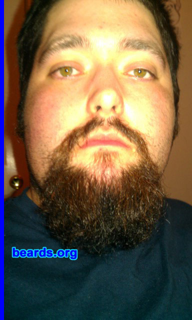 Chad
Bearded since: 2004. I am a dedicated, permanent beard grower.

Comments:
I grew my beard because I love having a beard. I can grow a beard fast and work with different styles when desired.

How do I feel about my beard? I always have and always will have some type of beard.  I like having the mountain man survivalist look. I feel that nothing is impossible when I have a beard. Fully committed.
Keywords: goatee_mustache